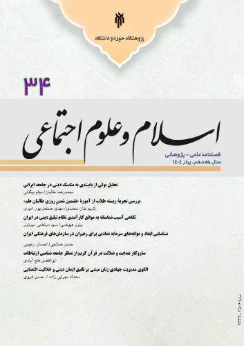 فصلنامه علمی پژوهشی اسلام و علوم اجتماعی منتشر شد