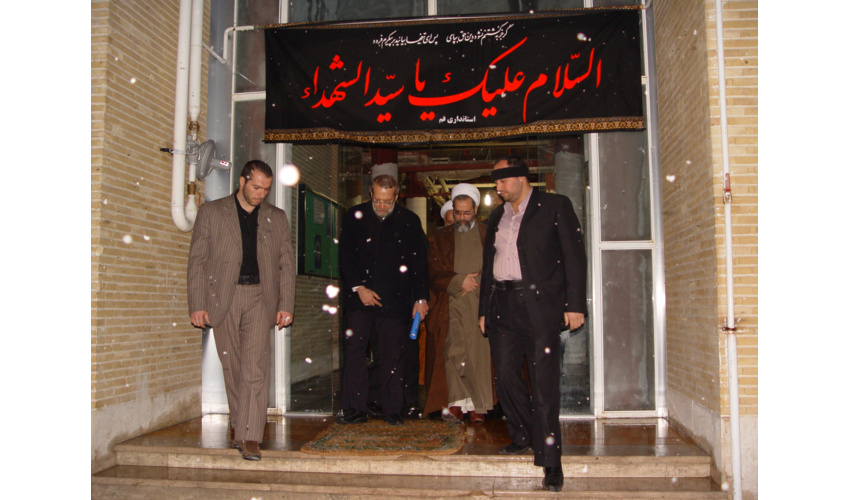 بازدید شهید دکتر علی لاریجانی رئیس مجلس شورای اسلامی (وقت) از پژوهشگاه حوزه و دانشگاه ، ۲۲ دی ۱۳۸۹